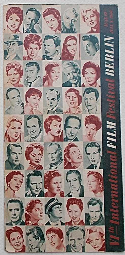 VIth International Film Festival Berlin. June 22-july 3 1956.