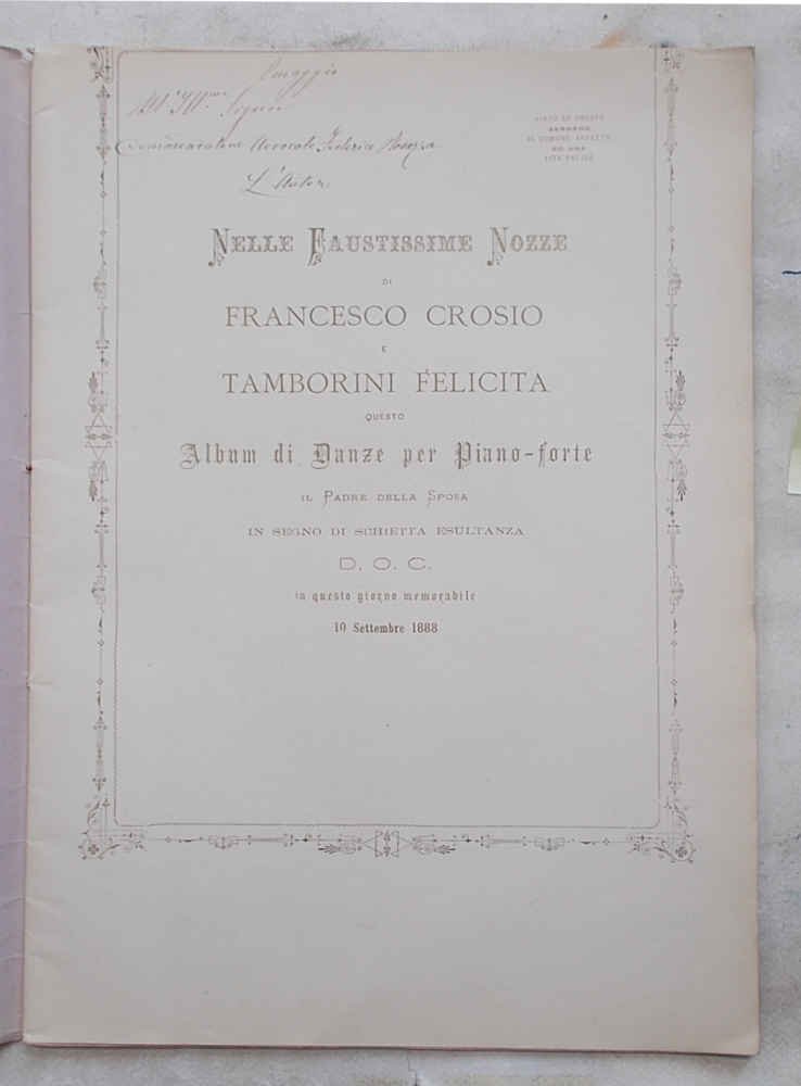 Walzer la virtù. Mazurka l'Onestà. Polka Il Comune affetto. Nelle …