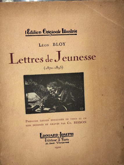 Lettres de Jeunesse (1870-1893). Edition Originale Illustree. Premiere edition rehausse …