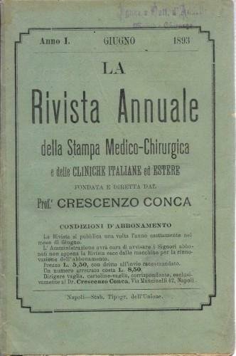 La Rivista Annuale della Stampa Medico-Chirurgica e delle cliniche italiane …