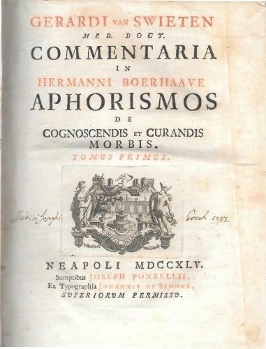 Commentaria in Hermanni Boerhaave aphorismos de cognoscendis et curandis morbis, …