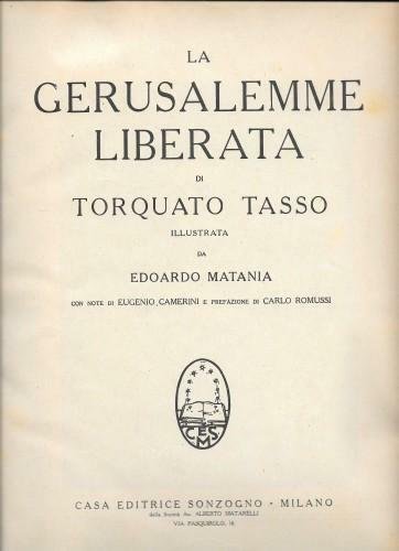 La Gerusalemme liberata di Torquato Tasso illustrata da Edoardo Matania