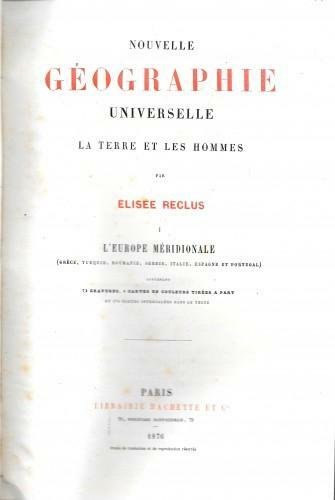 Nouvelle Geographie Universelle - La Terre et les hommes - …