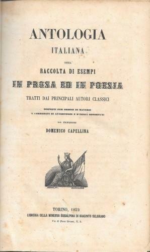 Antologia italiana ossia raccolta di esempi in prosa ed in …