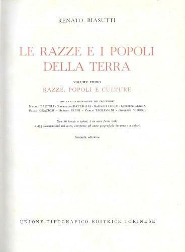 Razze e popoli della terra, in 4 voll.