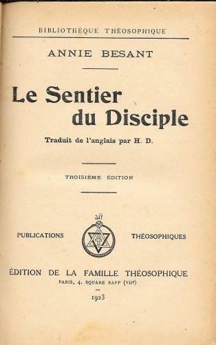 Le Sentier du Disciple