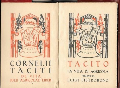 La vita di Agricola. Versione di Luigi Pietrobono