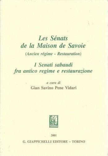Les Senats de la Maison de Savoie (Ancien régime - …