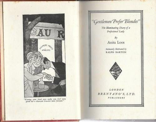 'Gentlemen prefer blondes' The illuminating Diary of a Professional Lady. …