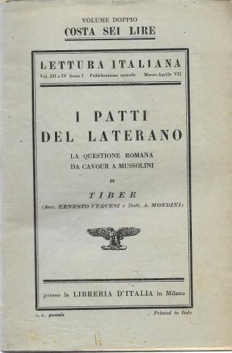 Lettura Italiana. Anno I - Marzo-aprile VII: I Patti del …