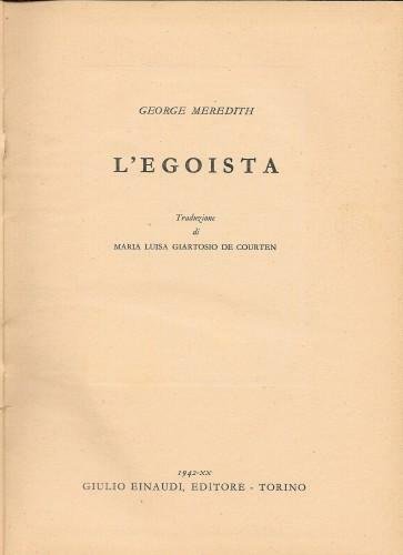 L'egoista