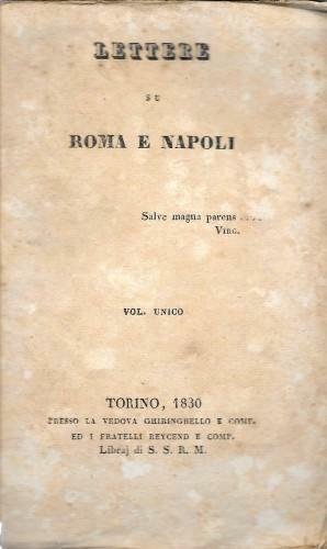 Lettere su Roma e Napoli