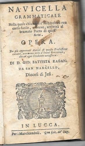 Navicella grammaticale nella quale chiunque s'imbarcherà con corso facile, e …