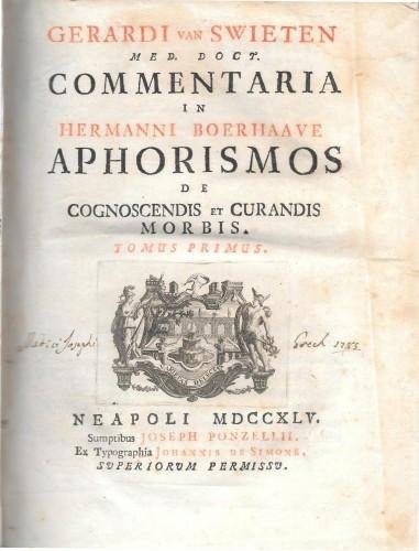 Commentaria in Hermanni Boerhaave aphorismos de cognoscendis et curandis morbis, …