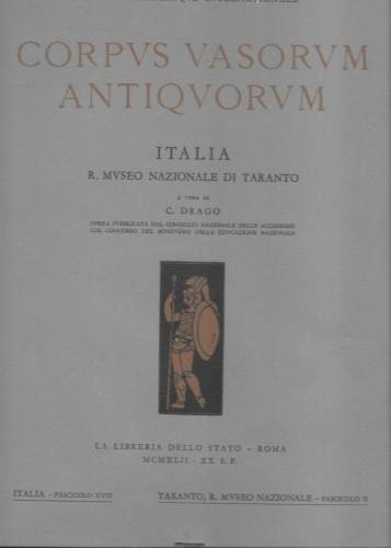 Corpus Vasorum Antiquorum Italia R. Museo Nazionale di Taranto II …
