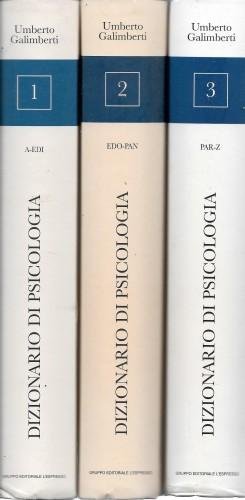 Dizionario di psicologia, in 3 voll.