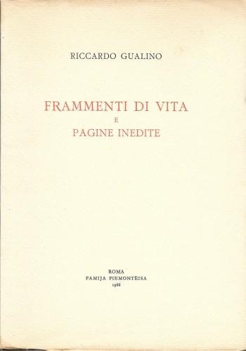 Frammenti di vita e Pagine inedite