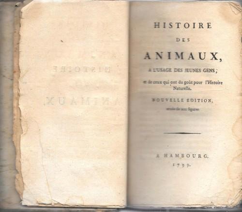 Histoire des animaux, a l'usage des jeunes gens, et de …