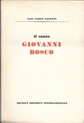 Il santo Giovanni Bosco