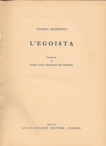 L'egoista