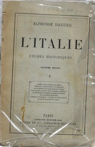 L'Italie - Études historiques, in 2 voll.