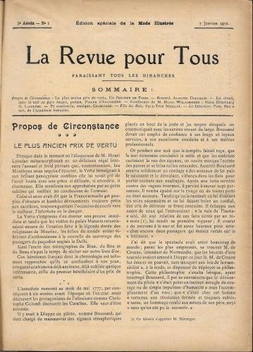 La Revue pour Tous, 1912 annata completa