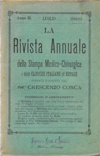 La Rivista Annuale della Stampa Medico-Chirurgica e delle cliniche italiane …