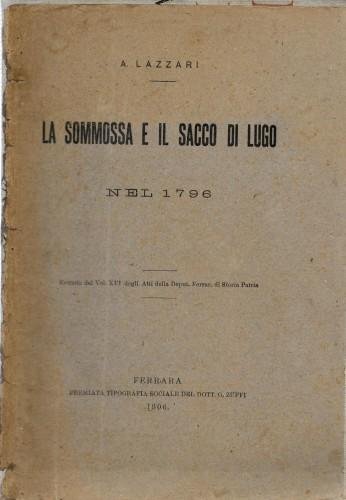 La sommossa e il sacco di Lugo nel 1796