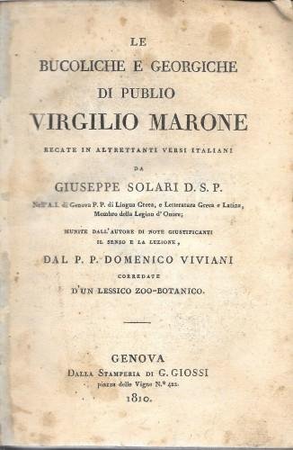 Le Bucoliche e le Georgiche di Publio Virgilio Marone recate …