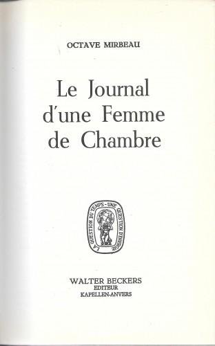 Le journal d'une femme de chambre