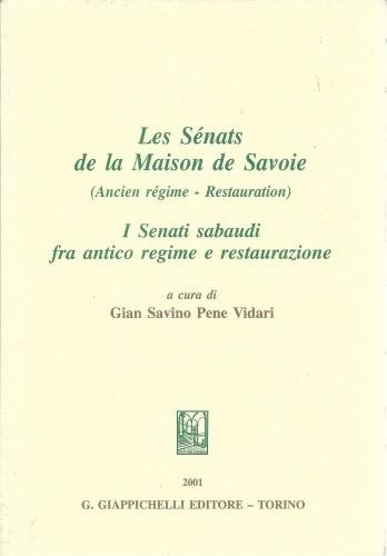 Les Senats de la Maison de Savoie (Ancien régime - …
