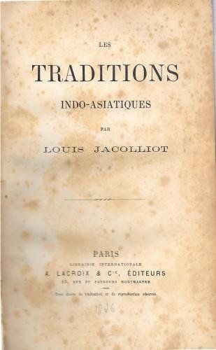 Les Traditions indo-asiatiques