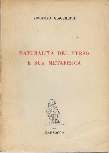 Naturalità del verso e sua metafisica