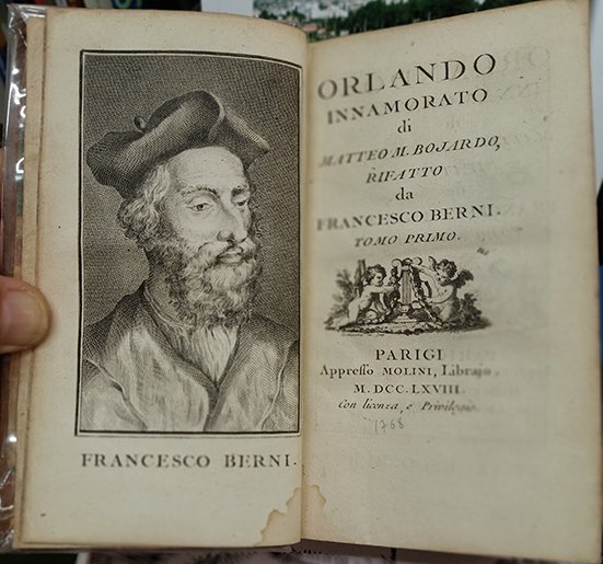 Orlando innamorato di Matteo M. Bojardo rifatto da Francesco Berni, …