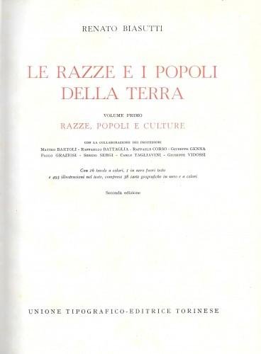 Razze e popoli della terra, in 4 voll.