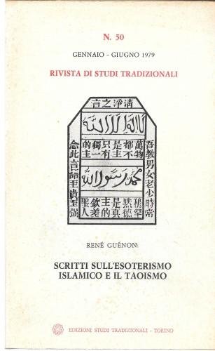 Rivista di Studi Tradizionali n° 50 gennaio-giugno 1979