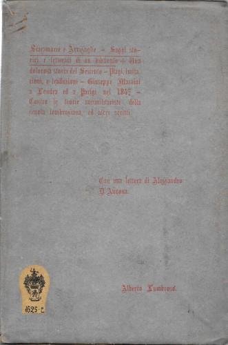 SCARAMUCCE E AVVISAGLIE - Saggi storici e letterari di un …