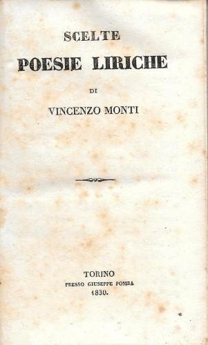 Scelte poesie liriche - Tragedie, 2 opere in 1 vol.