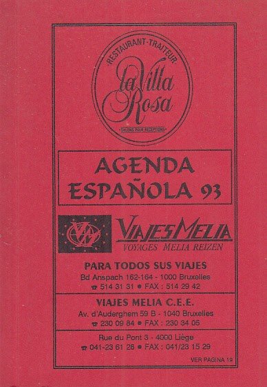AGENDA ESPAÑOLA 93 | Immagine principale
