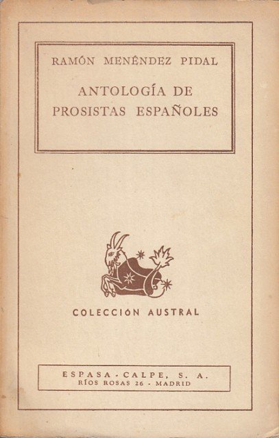 ANTOLOGIA DE PROSISTAS ESPAÑOLES | Immagine principale
