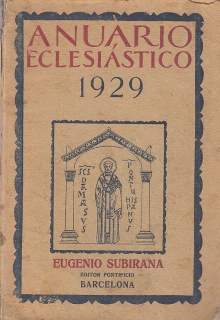 ANUARIO ECLESIÁSTICO 1929