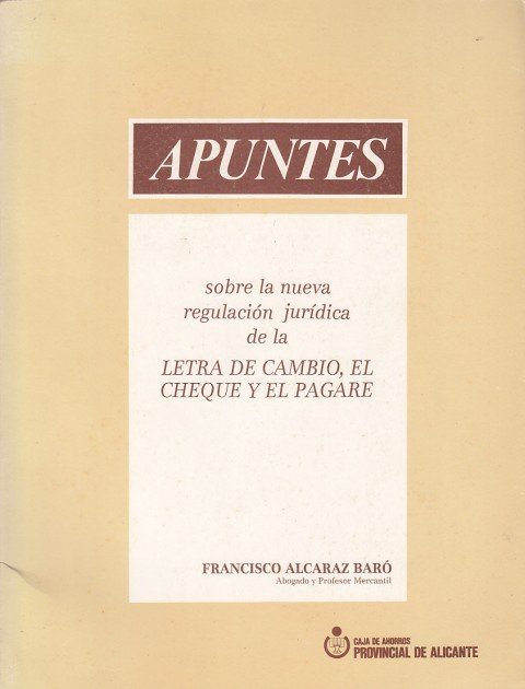 Apuntes sobre una nueva regulación jurídica de la letra de …