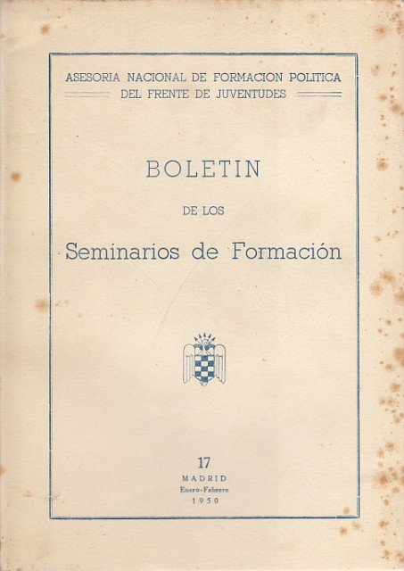 BOLETÍN DE LOS SEMINARIOS DE FORMACIÓN Nº17