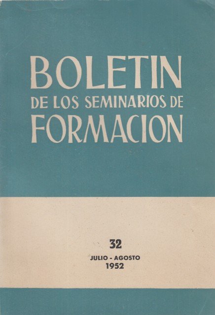 BOLETÍN DE LOS SEMINARIOS DE FORMACIÓN Nº32 | Immagine principale