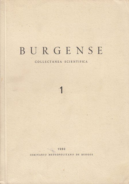 BURGENSE 1. COLLECTANEA SCIENTIFICA | Immagine principale