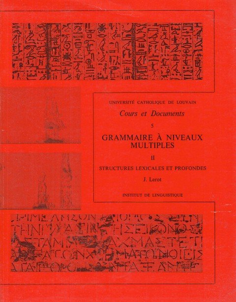 COURS ET DOCUMENTS Nº5. GRAMMAIRE À NIVEAUX MULTIPLES II. STRUCTURES … | Immagine principale