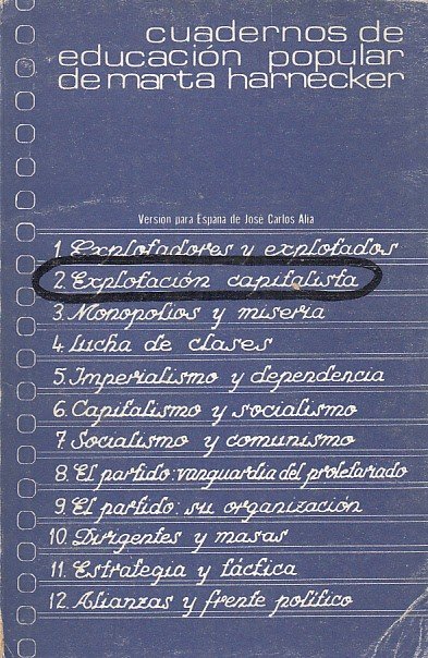 CUADERNOS DE EDUCACION POPULAR. Nº2. EXPLOTACIÓN CAPITALISTA