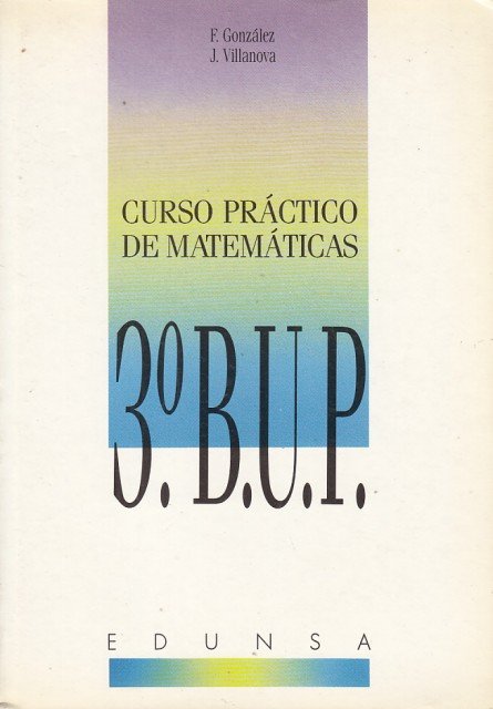 CURSO PRÁCTICO DE MATEMÁTICAS 3ºBUP | Immagine principale