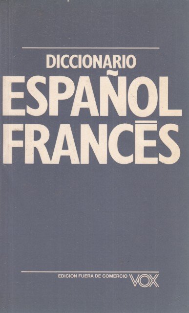 DICCIONARIO VOX ESPAÑOL-FRANCÉS | Immagine principale