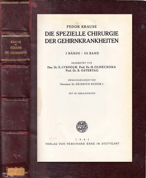 DIE SPEZIELLE CHIRURGIE DER GEHIRNKRANKHEITEN